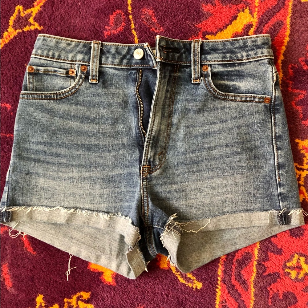 Abercrombie High Rise Denim Short (Size 4/27)